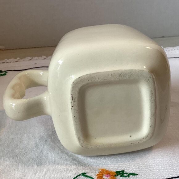 Vintage Nostalgic Saying Square Coffee Mug with Textured Handle - Picture 4 of 7